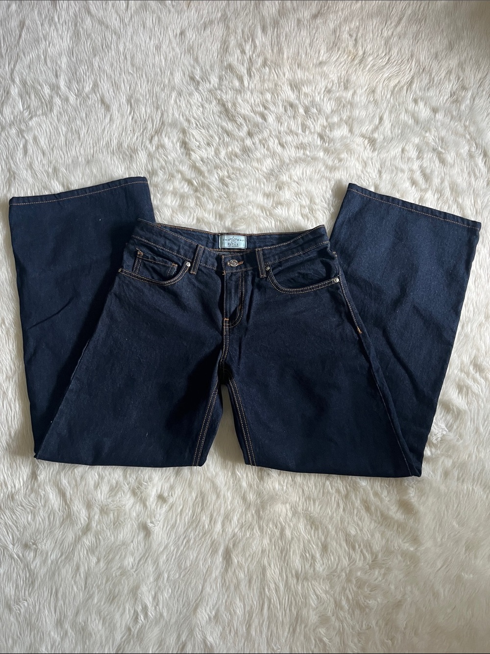 REVICE Dark Indigo Wide-Leg Flare Jeans